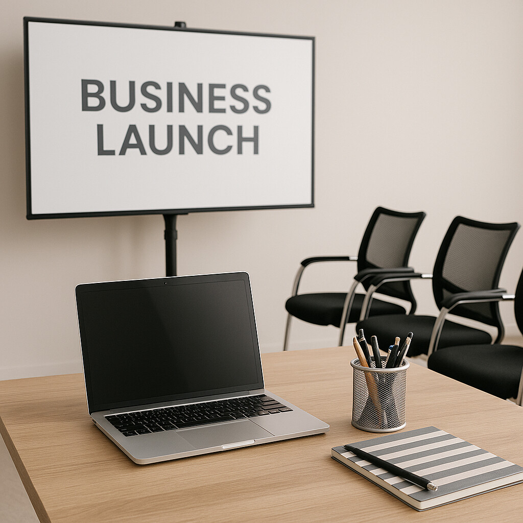 Business launch setup