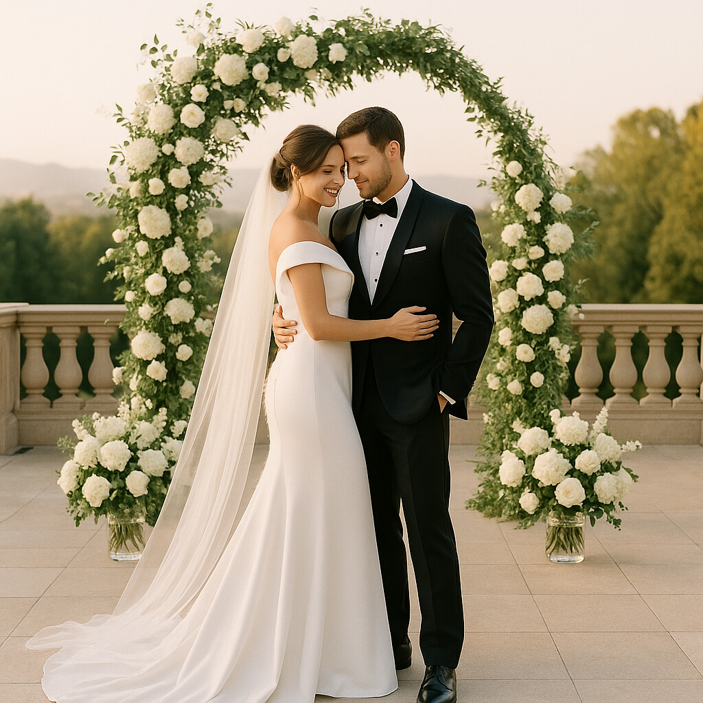 Luxury wedding celebration